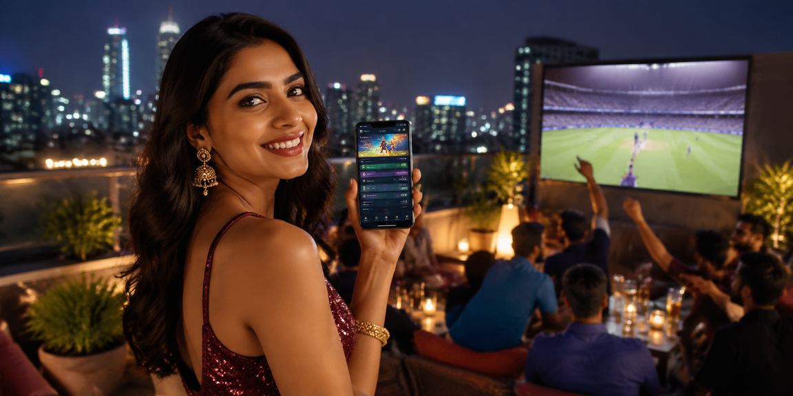 Cricket betting model at Kerala backwaters on smartphone